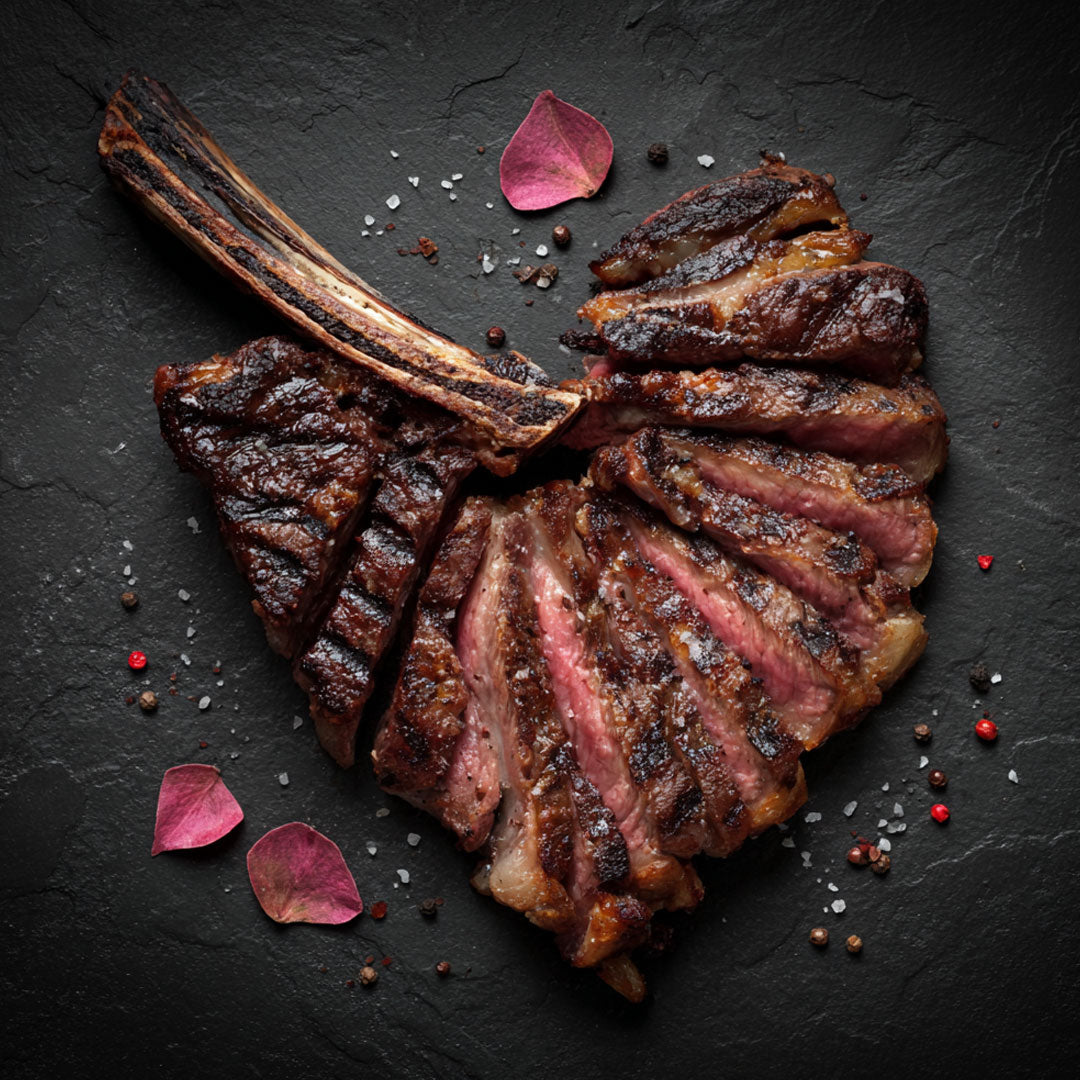 Custom-cut steaks prepared by Ferrucci's Market butcher in Little Silver, NJ